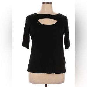 💙 Cable & Gauge Keyhole Blouse